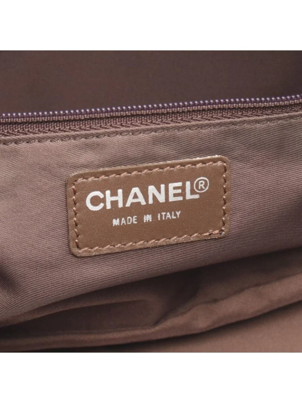Chanel New Travel Line Khaki Leather Boston